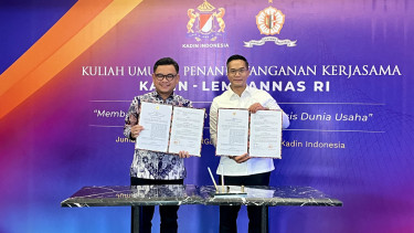 Penandatangan Kerja Sama antara Kadin Indonesia dan Lemhanas RI