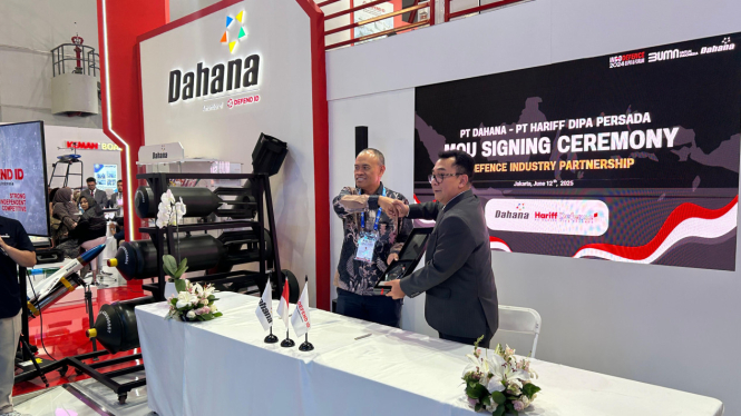 VIVA Militer: PT Dahana dan Hariff Defense tandatangani MoU Pengembangan SLT