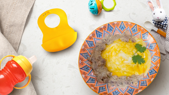 Omurice dan Krim Jamur ala Anchor