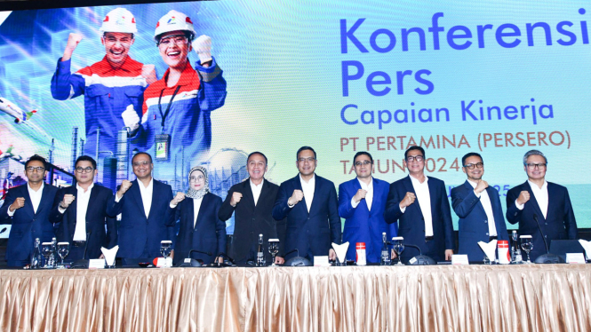 Konferensi Pers Laporan RUPS Tahun Buku 2024 Pertamina
