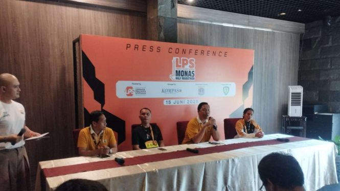 Konferensi pers LPS Monas Half Marathon 2025