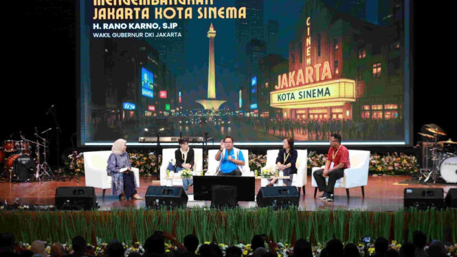 Wakil Gubernur Jakarta Rano Karno saat menjadi pembicara di JFF 2025 (dok. Pemprov Jakarta)