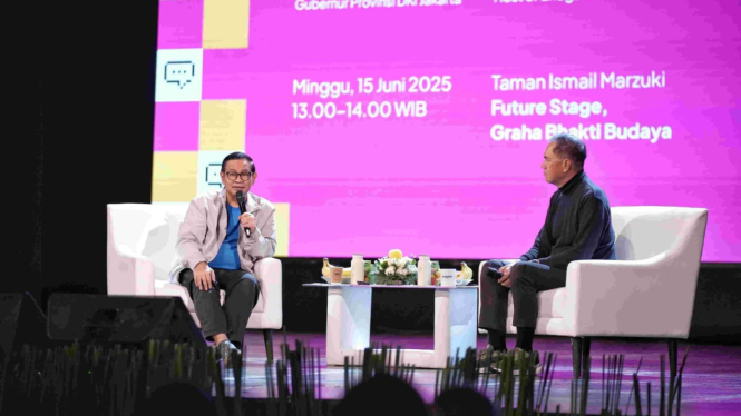 Gubernur Jakarta Pramono Anung menjadi pembicara di JFF 2025 (dok. Pemprov Jakarta)