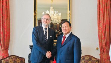 Presiden RI Prabowo Subianto menerima kunjungan PM Republik Ceko, Petr Fiala.