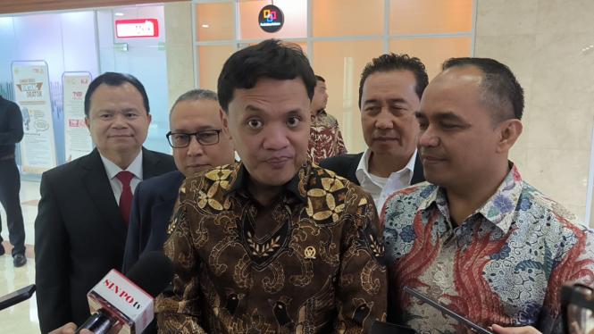 Ketua Komisi III DPR RI Habiburokhman di Kompleks Parlemen, Senayan, Jakarta Pusat, Rabu, 18 Juni 2025