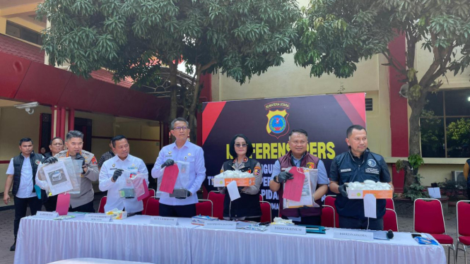 Konferensi pers kasus TPPO (dok. istimewa) 