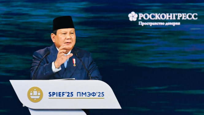 Presiden Prabowo Subianto pidato di Saint Petersburg International Economic Forum (SPIEF) 2025.