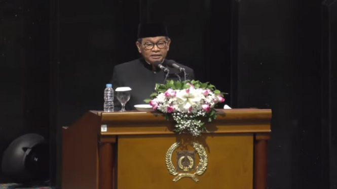 Gubernur DKI Jakarta Pramono Anung di paripurna memperingati HUT ke-498 Jakarta