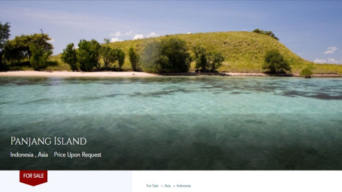 Situs private Island merilis foto Pulau Panjang di Sumbawa dijual 