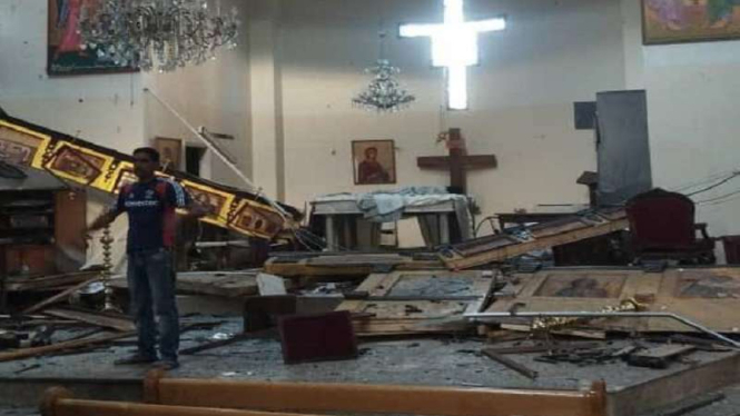 Bom bunuh diri di gereja Damaskus Suriah