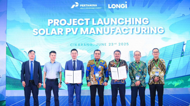 Pertamina NRE meluncurkan proyek manufaktur panel Surya (Photovoltaic/PV)