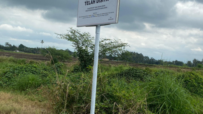Aset tanah milik Anggota DPR fraksi Gerindra, Anwar Sadad yang disita penyidik KPK. (Ist)