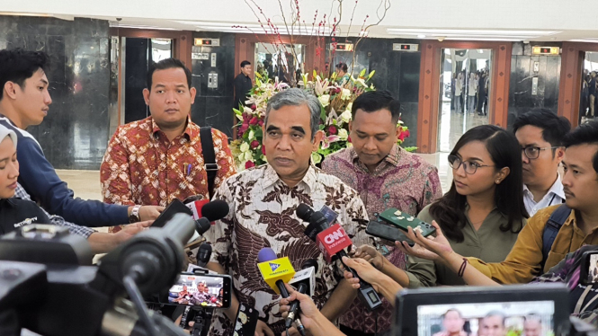 Ketua MPR RI Ahmad Muzani di Kompleks Parlemen, Senayan, Jakarta Pusat 