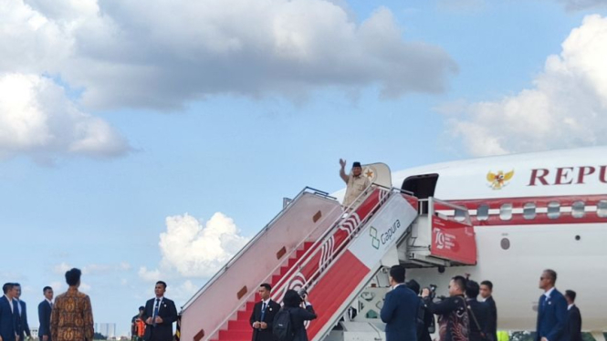 Presiden Prabowo Subianto bertolak ke Arab Saudi