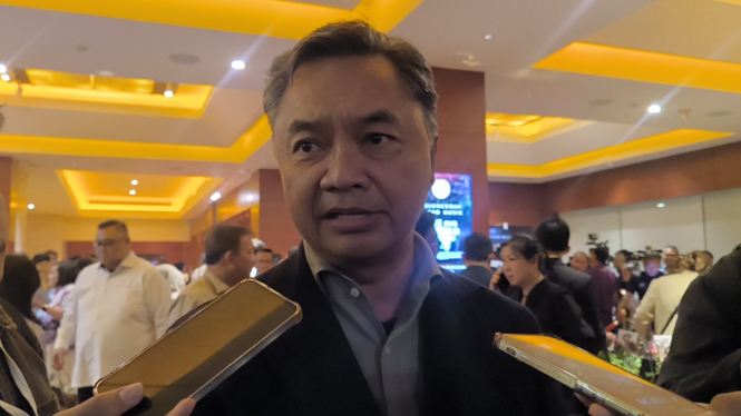 Mantan dubes RI untuk AS, Dino Patti Djalal di kawasan Jakarta Pusat