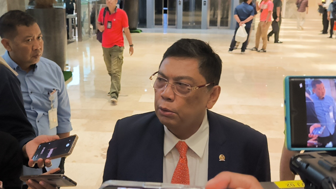 Ketua Komisi I DPR RI, Utut Adianto di Kompleks Parlemen, Senayan, Jakarta Pusat 