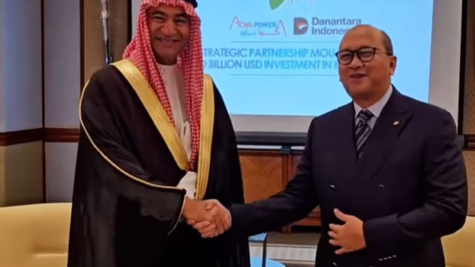Kerja sama Danantara dan ACWA Power Arab Saudi.