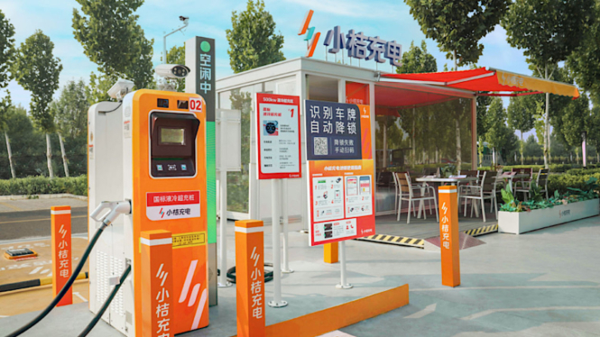 SPKLU Orange Charging di China