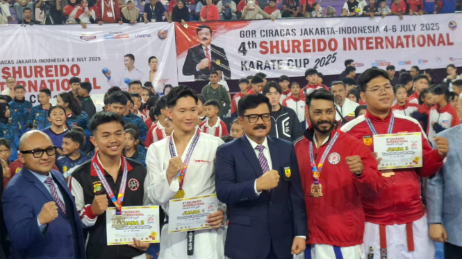 ketua PB FORKI, Hadi Tjahjanto hadiri pembukaan SHUREIDO International Karate 