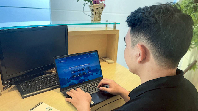 Ilustrasi ekosistem digital di bidang pariwisata