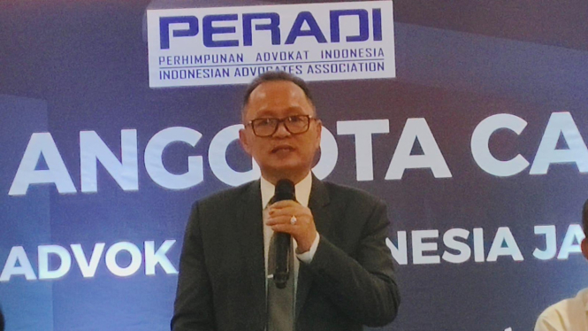 Ketua DPC PERADI-SAI Jakarta Barat, Stefanus Gunawan, S.H., M.Hum., saat Rapat A