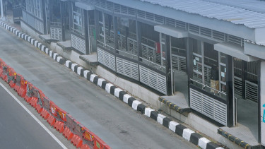 Halte Transjakarta BNN Lama di Cawang bakal segera dibongkar (dok. medsos X milik PT Transjakarta)