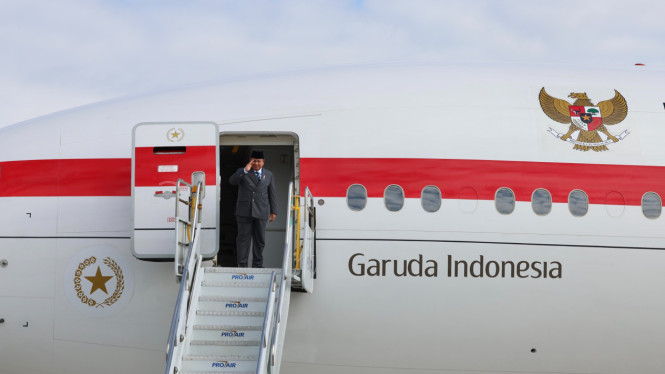 Presiden RI Prabowo Subianto bertolak ke ibu kota Brasil, Brasilia (sumber foto: Tim Medis Presiden Prabowo)