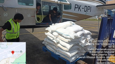 BNPB melakukan modifikasi cuaca di wilayah Jabodetabek, Rabu, 9/7