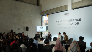 Konferensi pers PINTU Incubator.