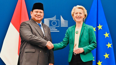 Presiden Prabowo Subianto dan Presiden Komisi Eropa Ursula von der Leyen
