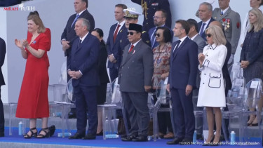 Presiden RI Prabowo Subianto menghadiri peringatan Bastille Day 
