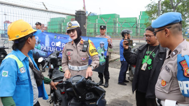 Polres Pelabuhan Tanjung Priok menggelar operasi patuh 2025