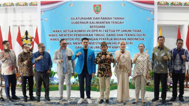 Silaturahmi Gubernur Kalteng bersama KNPI