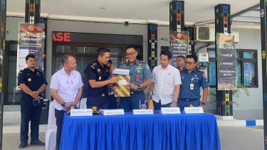 Lanal Labuan Bajo Sita 160 Ribu Batang Rokok Ilegal Asal Jawa Timur