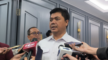 Wamensesneg Juri Ardiantoro di Kompleks Parlemen, Senayan, Jakarta Pusat 