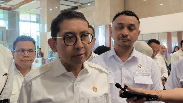 Menteri Kebudayaan (Menbud) Fadli Zon di Kompleks Parlemen, Senayan, Jakarta