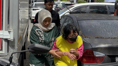 Salah satu tersangka kasus sindikat perdagangan bayi