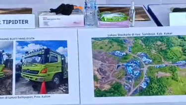 Gambar tambang batubara ilegal di wilayah IKN