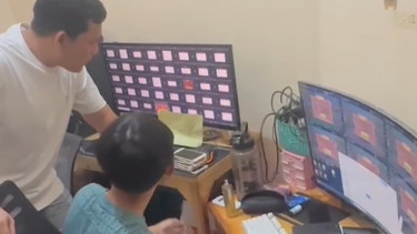 Screenshoot penggerebekan markas judol di 3 kota