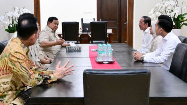 Pertemua Prabowo dan Jokowi di Solo