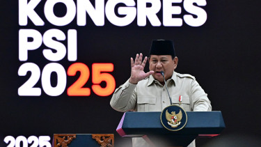 Presiden RI Prabowo Subianto di Kongres PSI