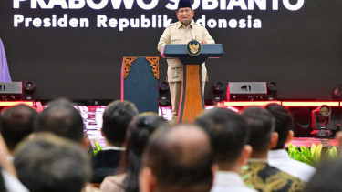 Presiden RI Prabowo Subianto di acara Kongres PSI 