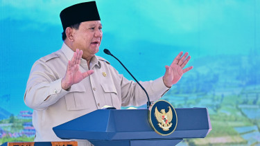 Presiden RI Prabowo Subianto saat meresmikan Koperasi Desa Merah Putih 