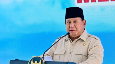 Presiden RI Prabowo Subianto saat meresmikan Koperasi Desa Merah Putih 