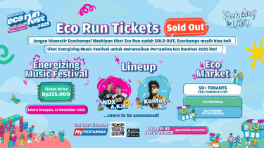 Pertamina Eco RunFest 2025 Tickets sold out