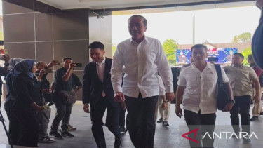 Presiden ke-7 RI Joko Widodo (Jokowi) tiba di Polresta Solo