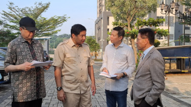 Menteri PKP, Maruarar Sirait saat mengunjungi Meikarta