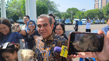 Ketua MPR RI, Ahmad Muzani di Istana Kepresidenan Jakarta Pusat 