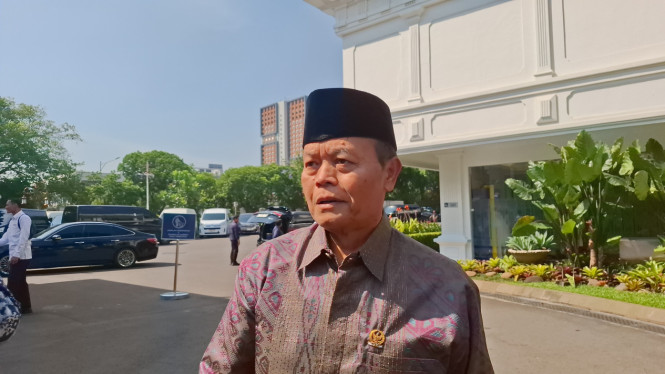 Wakil Ketua MPR RI Hidayat Nur Wahid (HNW) di Kompleks Istana Kepresidenan
