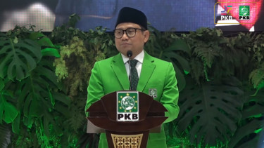 Ketua Umum PKB Muhaimin Iskandar alias Cak Imin di Harlah ke-27 PKB 